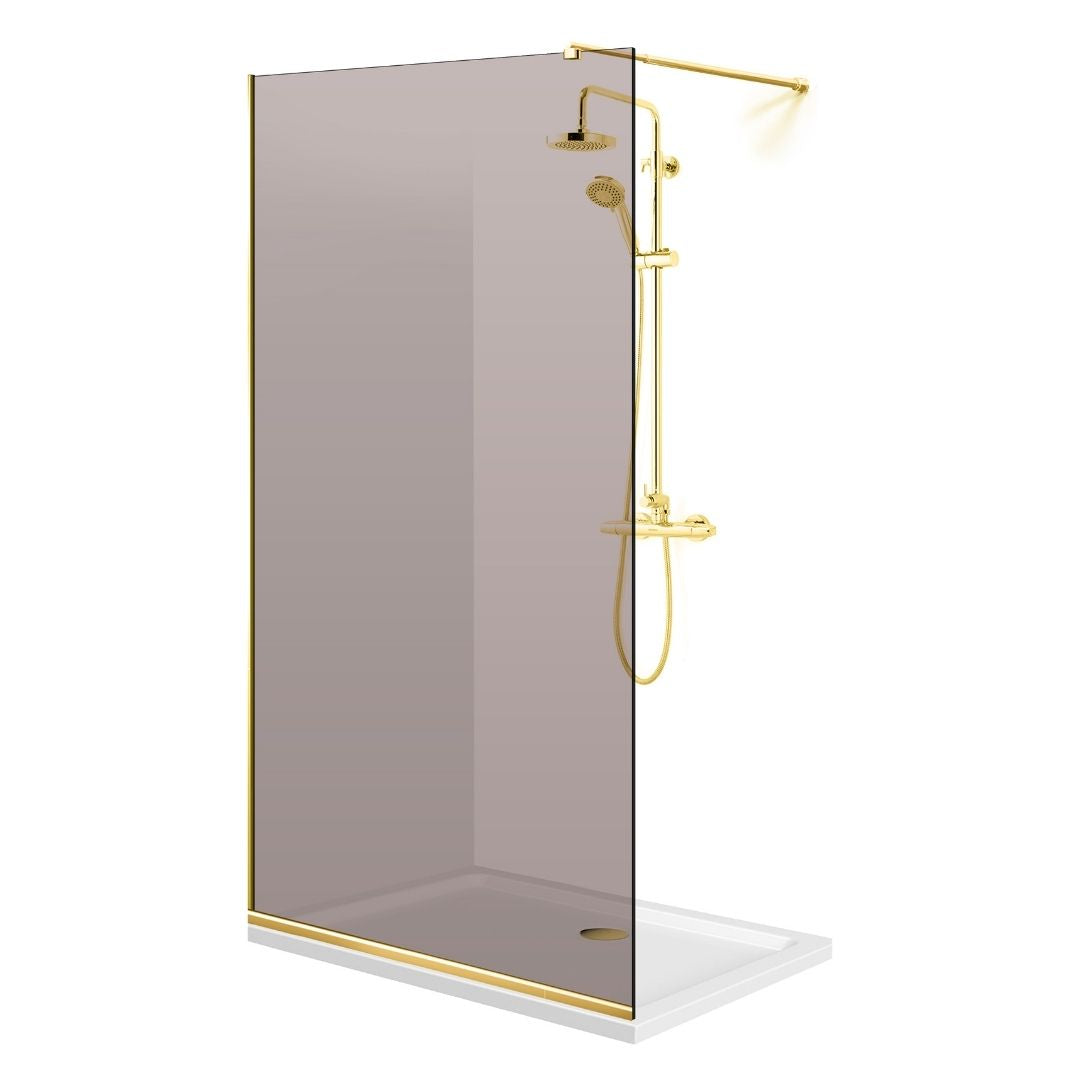 Paravan dus Walk-in, Perete dus Auriu, #Bronz #Bronz