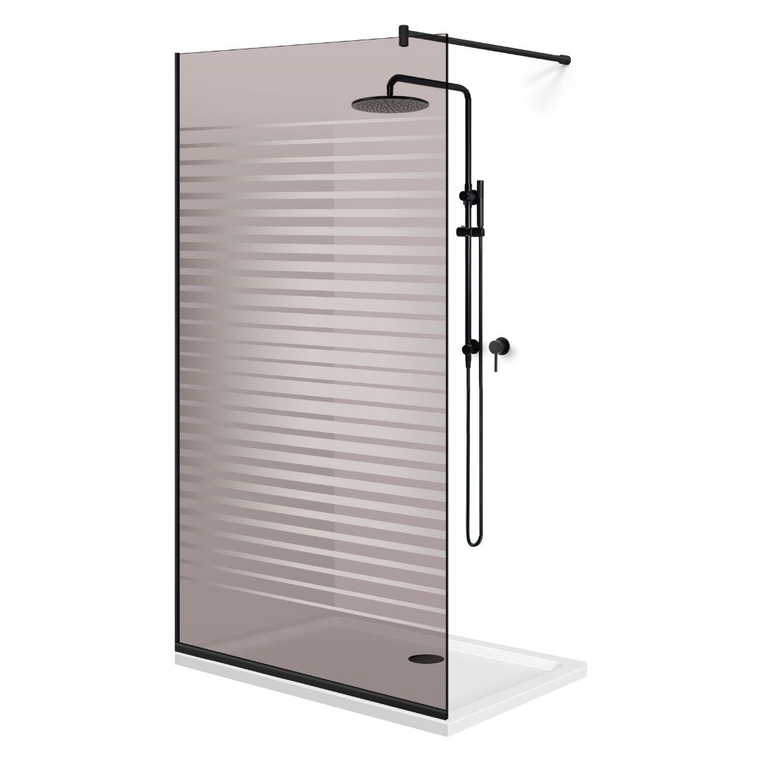 Paravan dus Walk-in, Perete dus Negru, #Bronz #Bronz