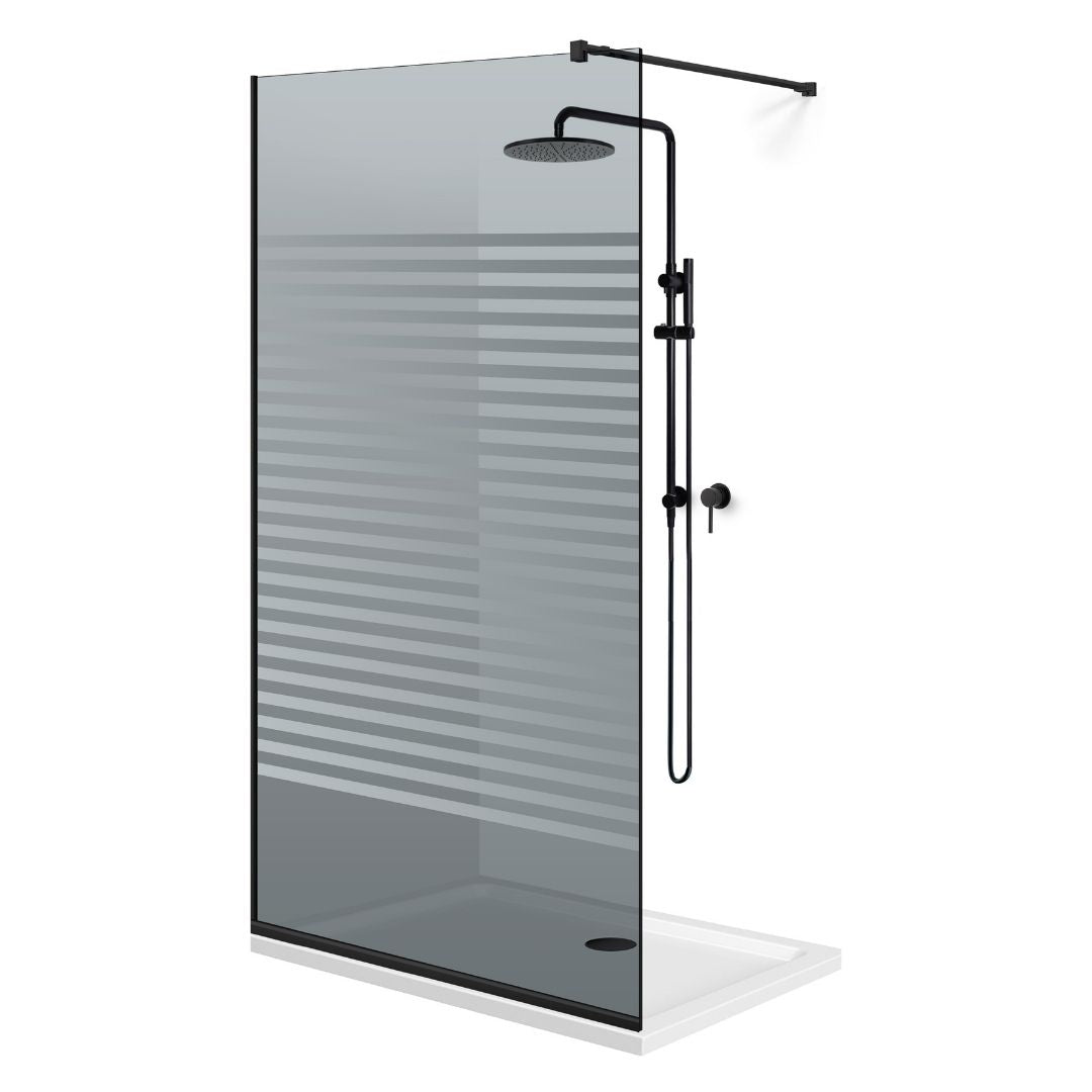 Paravan dus Walk-in, Perete dus Negru, #Gri #Szürke