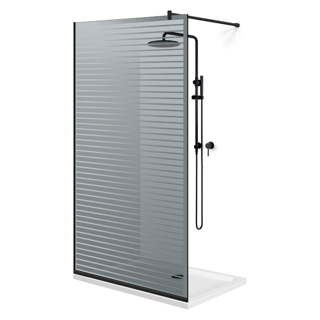 Paravan dus Walk-in, Perete dus Negru, #Gri #Szürke