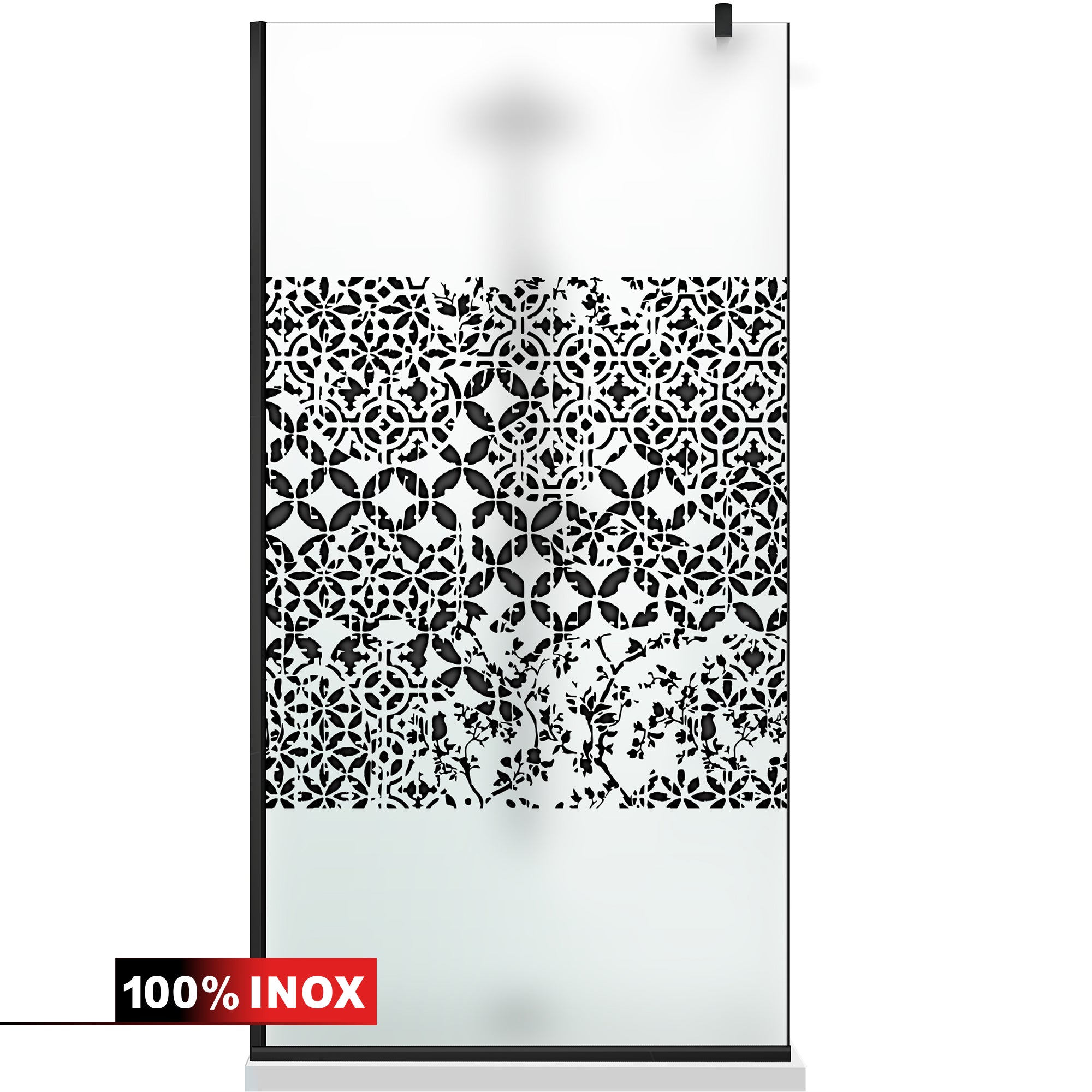 Paravan dus Walk-in, Perete dus Negru, #Mat #Matt