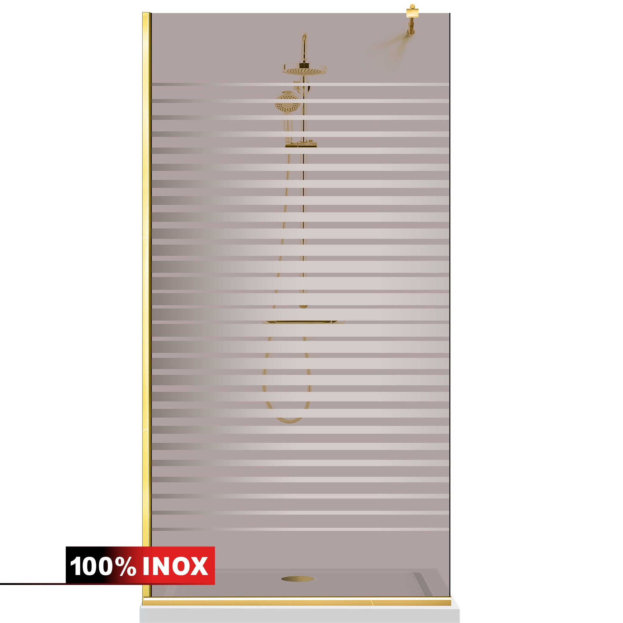 Paravan dus Walk-in, Perete dus Auriu, #Bronz #Bronz