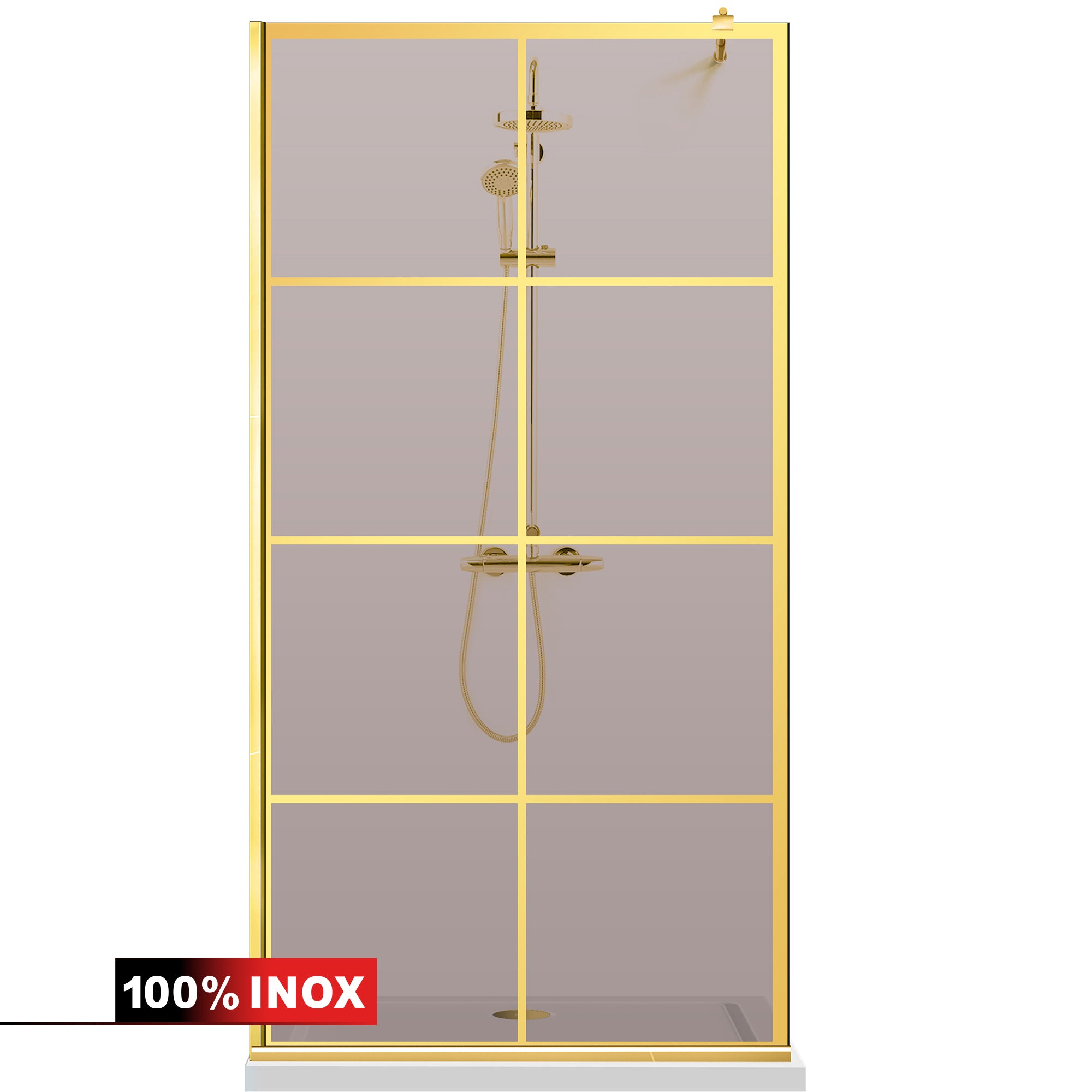 Paravan dus Walk-in, Perete dus Auriu, #Bronz #Bronz