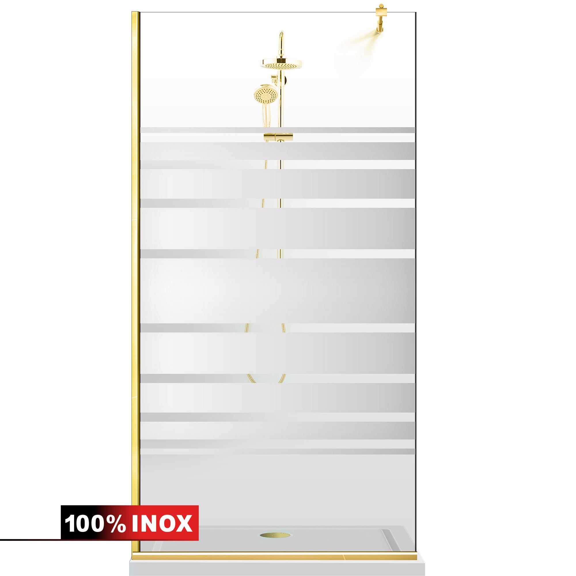 Paravan dus Walk-in, Perete dus Negru, #Clara #Víztiszta