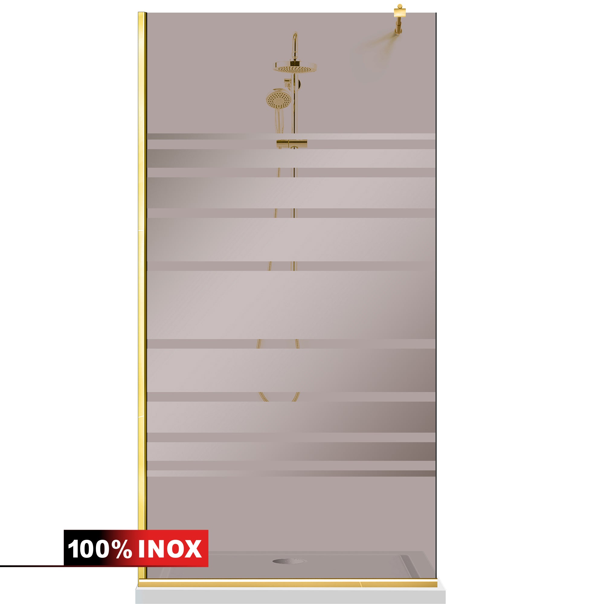 Paravan dus Walk-in, Perete dus Auriu, #Bronz #Bronz