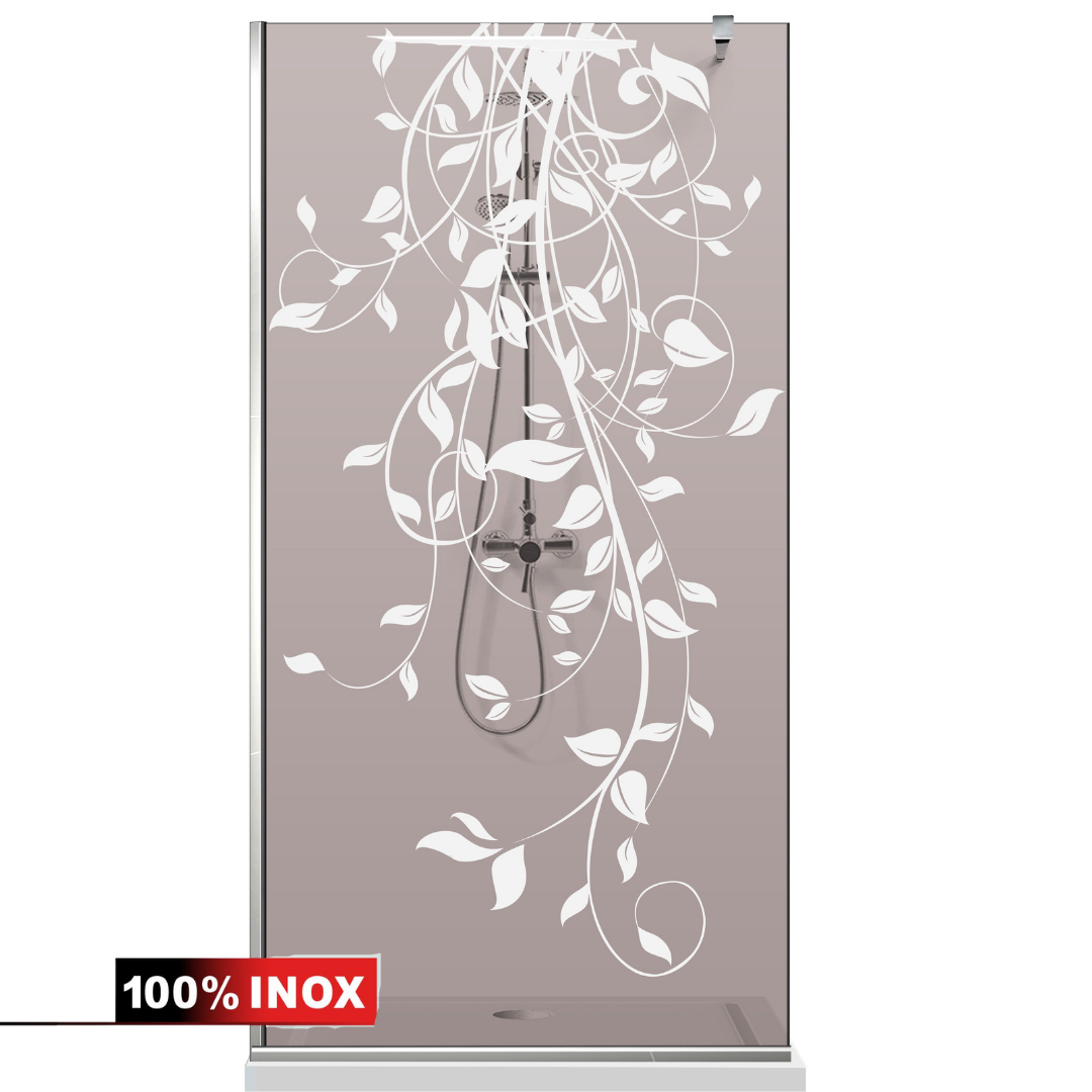 Paravan dus Walk-in, Perete dus Inox, #Bronz #Bronz