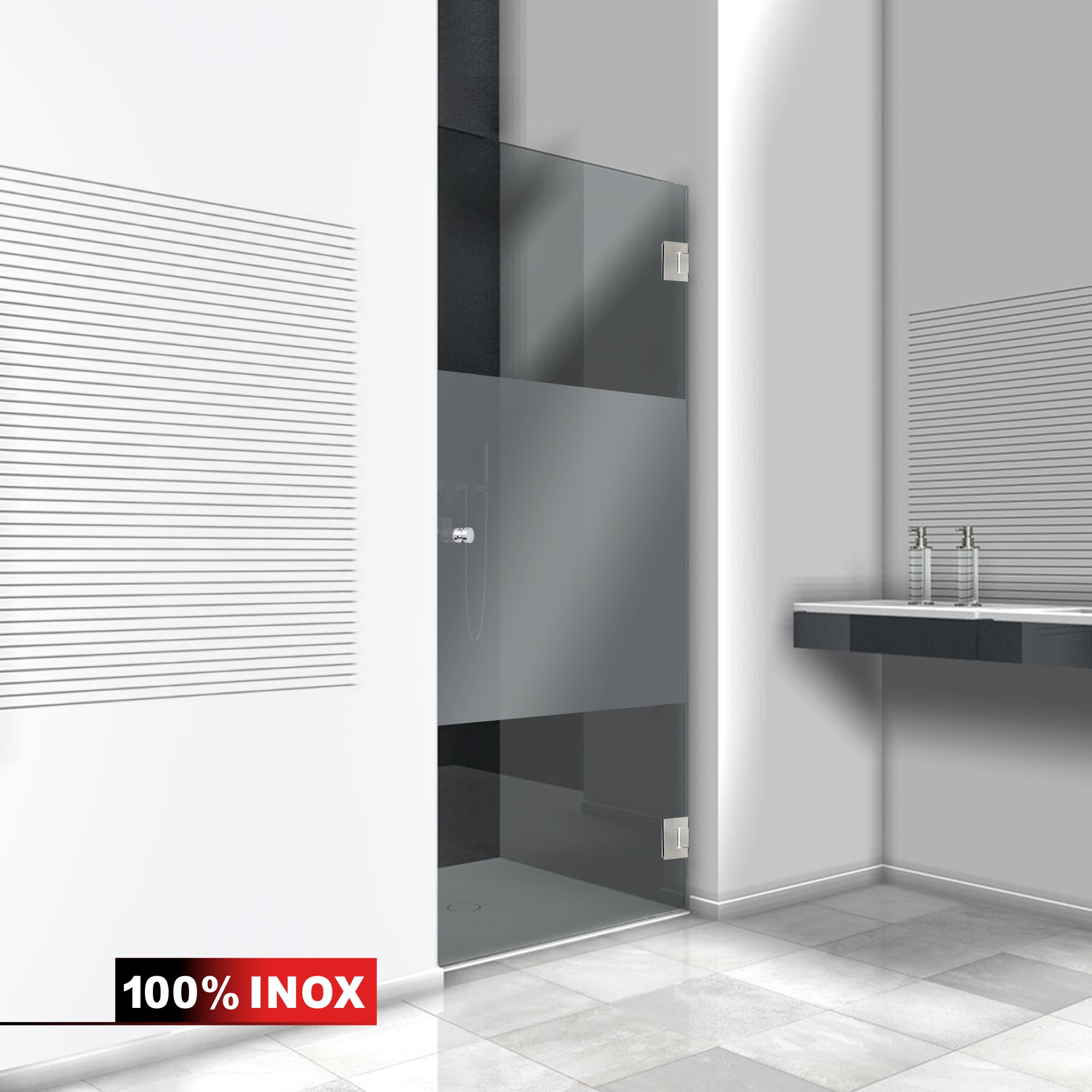 Usa dus inox #Gri