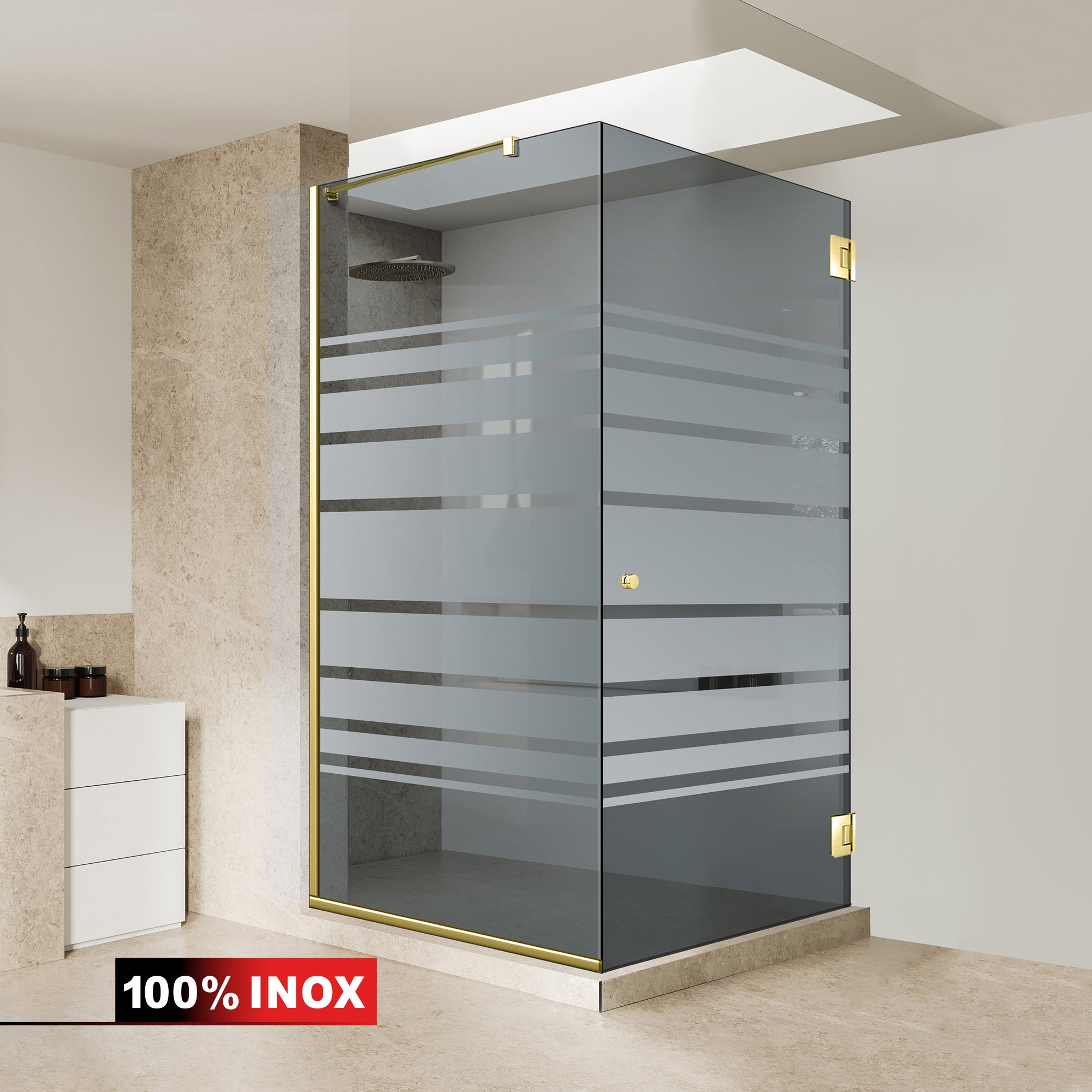 Cabina dus cu usa batanta #Gri