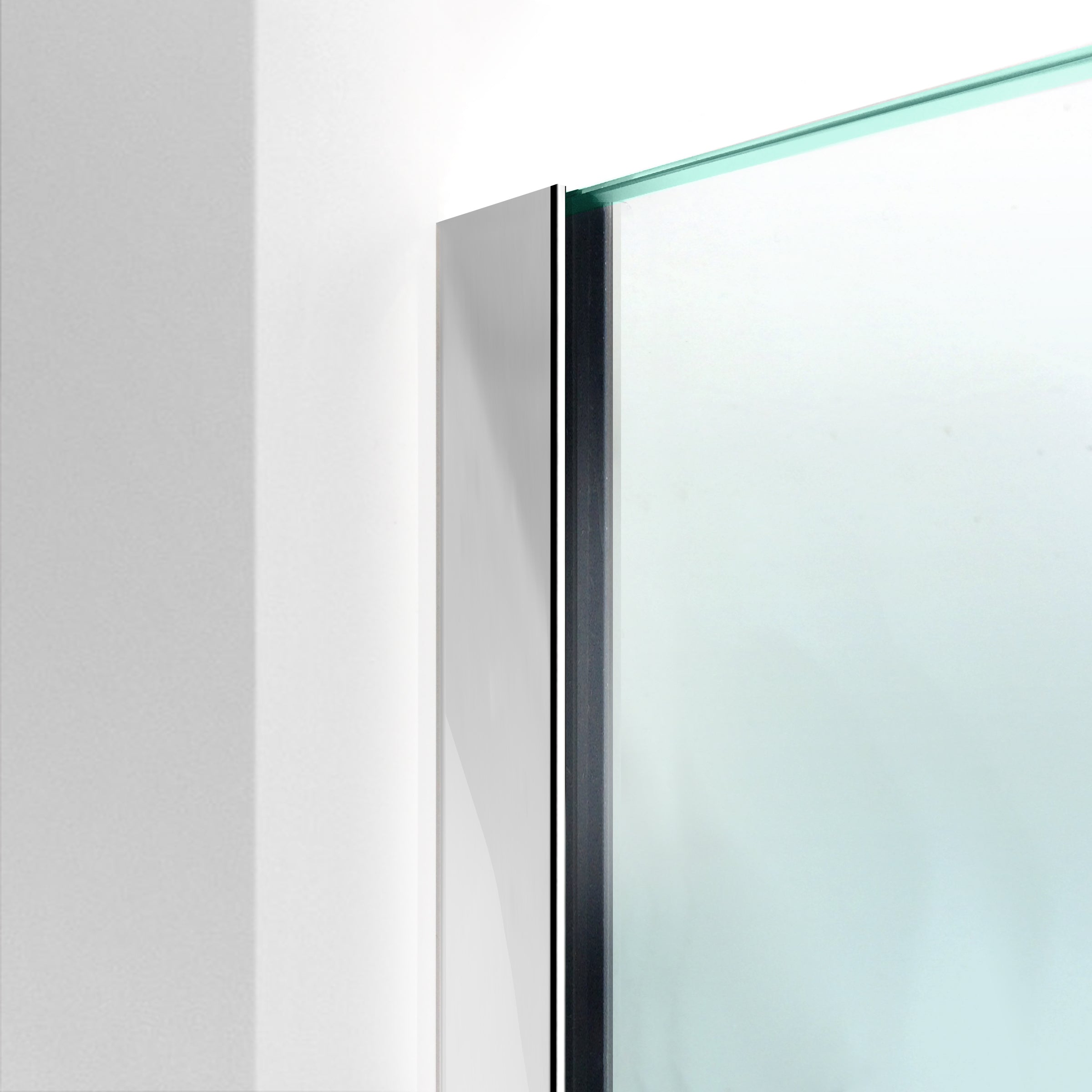 Paravan dus Walk-in, Perete dus Inox, #Clara