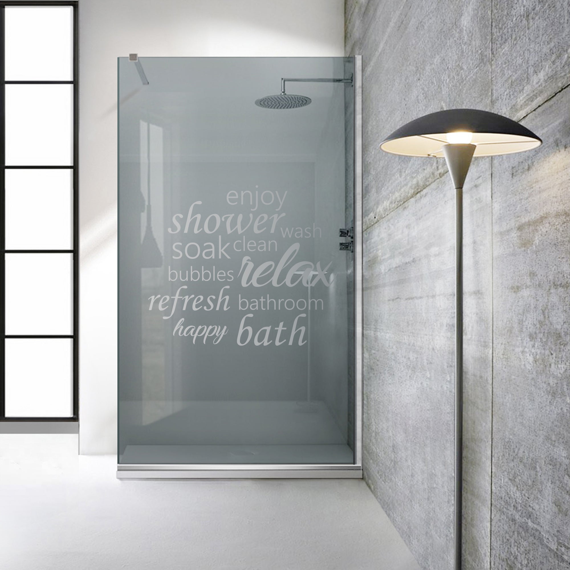 Paravan dus Walk-in, Perete dus Inox, #Gri #Szürke