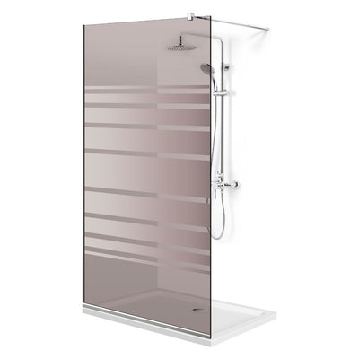 Paravan dus Walk-in, Perete dus  Inox, #Bronz #Bronz