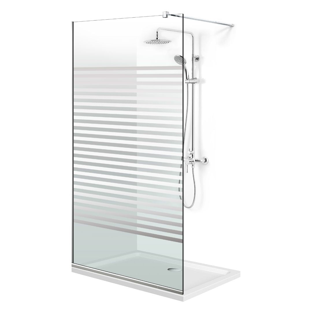 Paravan dus Walk-in, Perete dus  Inox, #Clara #Víztiszta