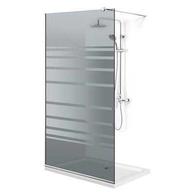 Paravan dus Walk-in, Perete dus  Inox, #Gri #Szürke