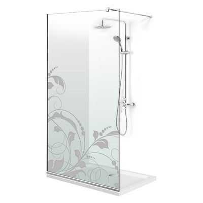 Paravan dus Walk-in, Perete dus  Inox, #Clara #Víztiszta