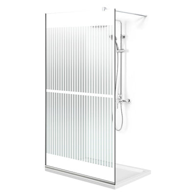 Paravan dus Walk-in, Perete dus  Inox, #Clara #Víztiszta