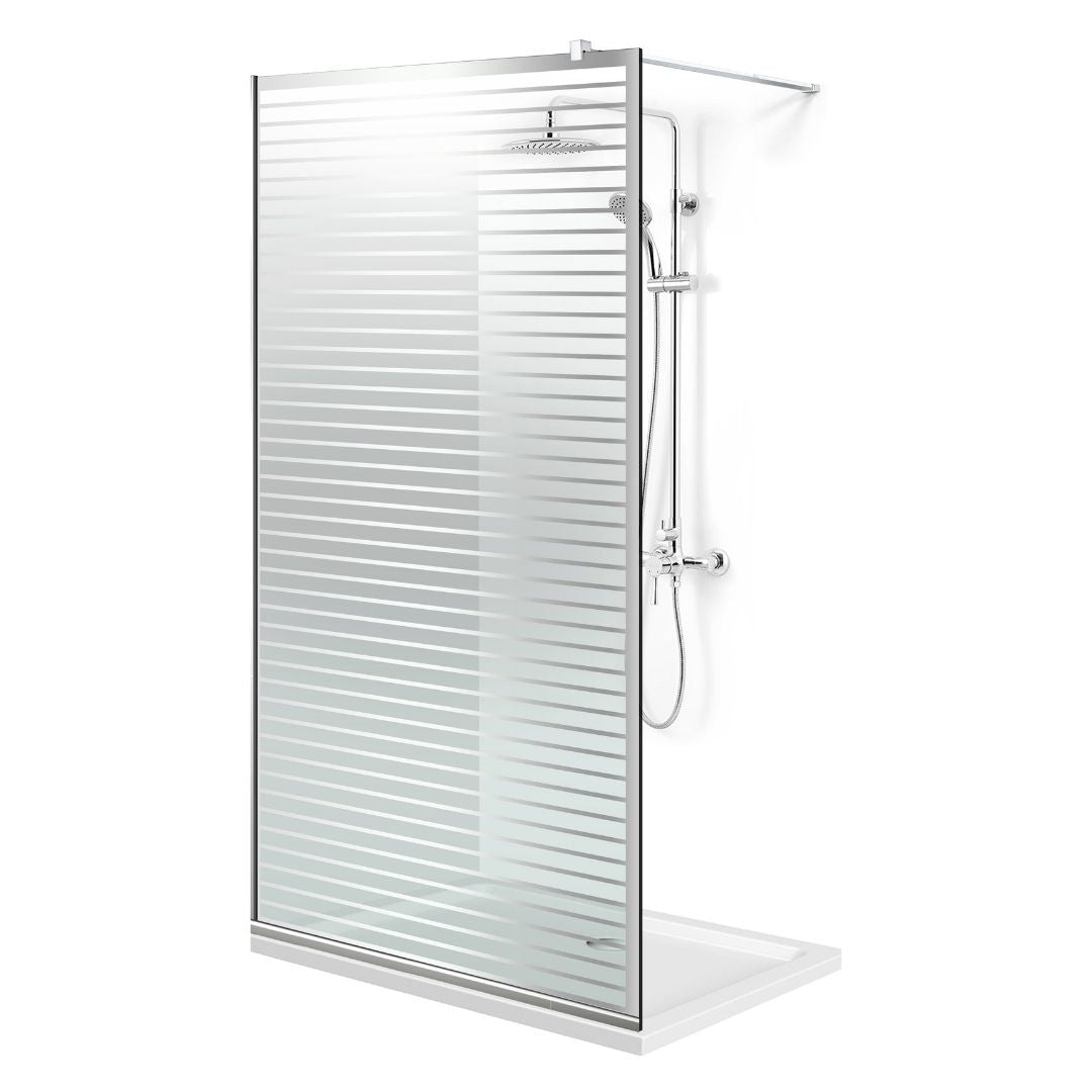 Paravan dus Walk-in, Perete dus  Inox, #Clara #Víztiszta