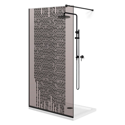 Paravan dus Walk-in, Perete dus  Negru, #Bronz #Bronz