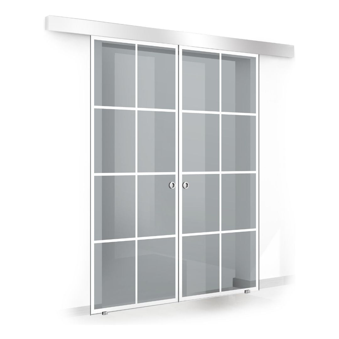 Usa sticla glisanta, Usa sticla interioara #Gri