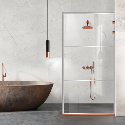 Paravan dus Walk-in, Perete dus Inox, negru mat, #Clara #Víztiszta