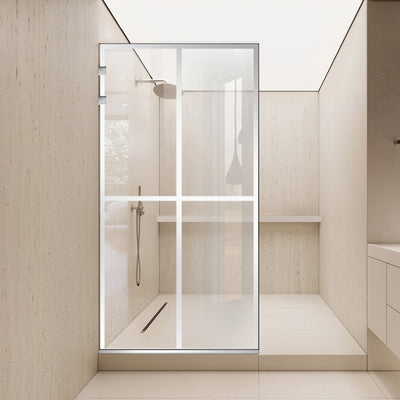 Zuhanyfal Walk-in, Zuhanyfal Rozsdamentes acél, #Viztiszta