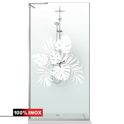Paravan dus Walk-in, Perete dus Inox, #Clara #Víztiszta
