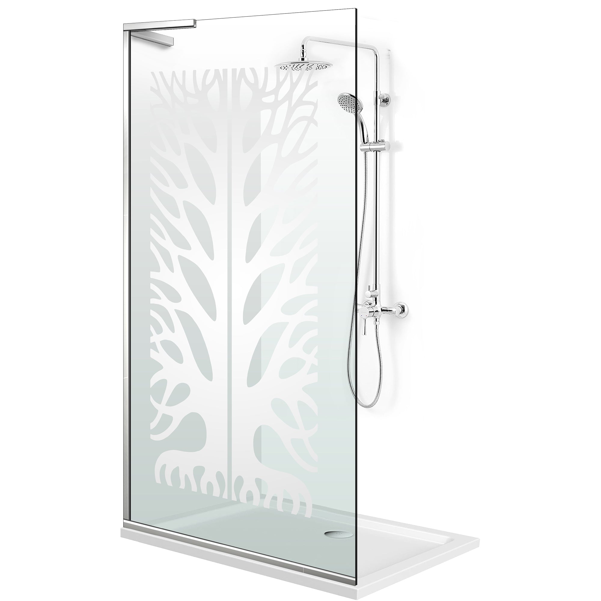 Paravan dus Walk-in, Perete dus Inox, #Clara #Víztiszta