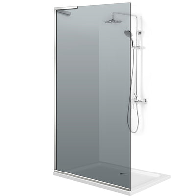 Paravan dus Walk-in, Perete dus Inox, #Gri #Szürke