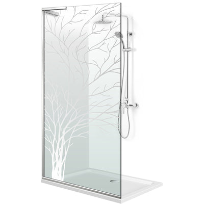Paravan dus Walk-in, Perete dus Inox, #Clara #Víztiszta