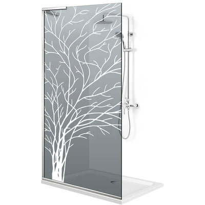 Paravan dus Walk-in, Perete dus Inox, #Gri #Szürke