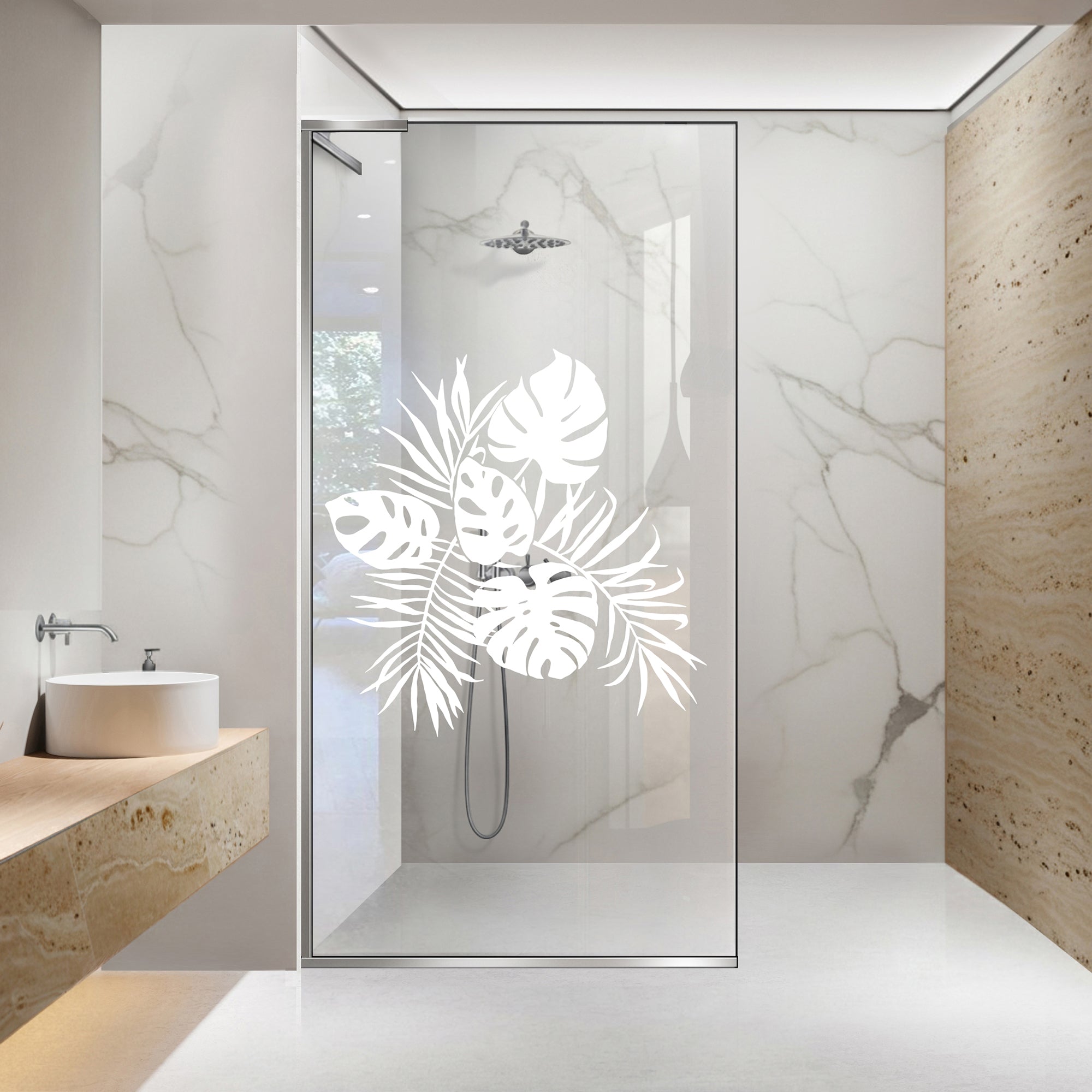 Paravan dus Walk-in, Perete dus Inox, #Clara #Víztiszta