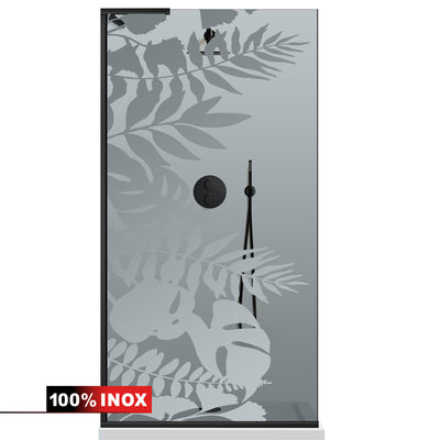 Paravan dus Walk-in, Perete dus Inox, #Gri #Szürke