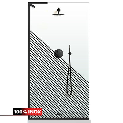 Paravan dus Walk-in, Perete dus Inox, #Clara #Víztiszta