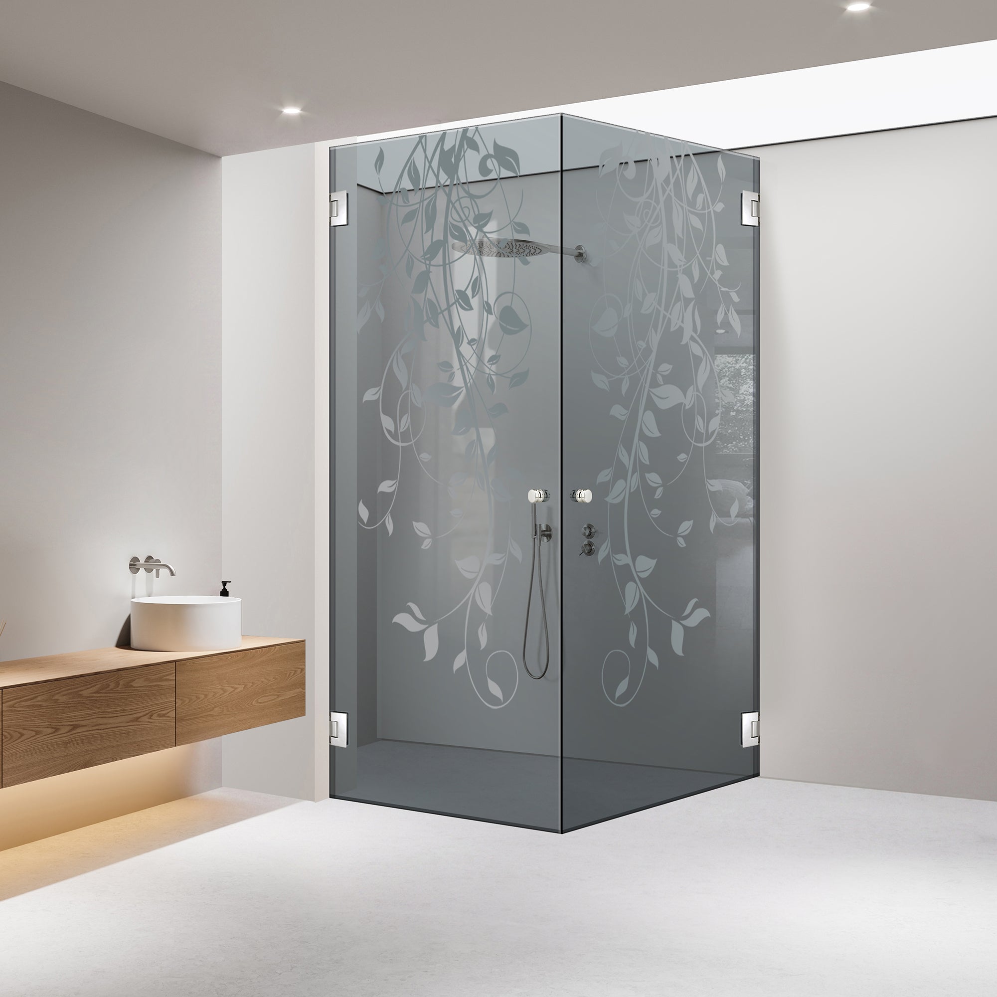 Cabina dus cu usa batanta #Gri
