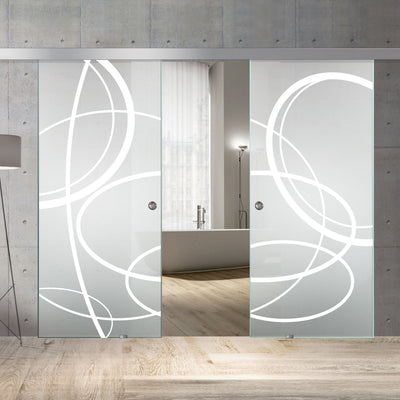 Usa sticla glisanta, Usa sticla interioara #Mat