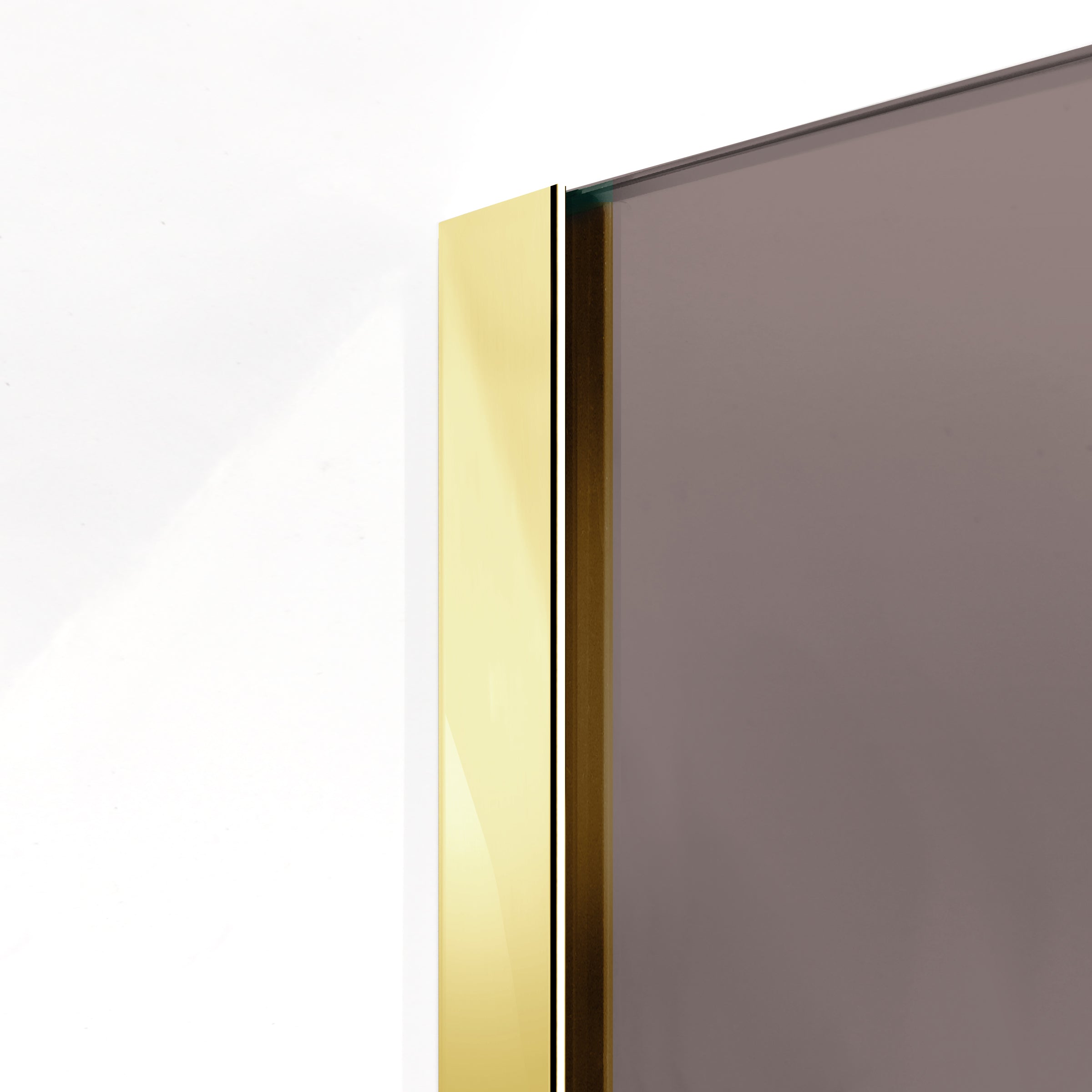 Paravan dus Walk-in, Perete dus  Auriu, #Bronz #Bronz