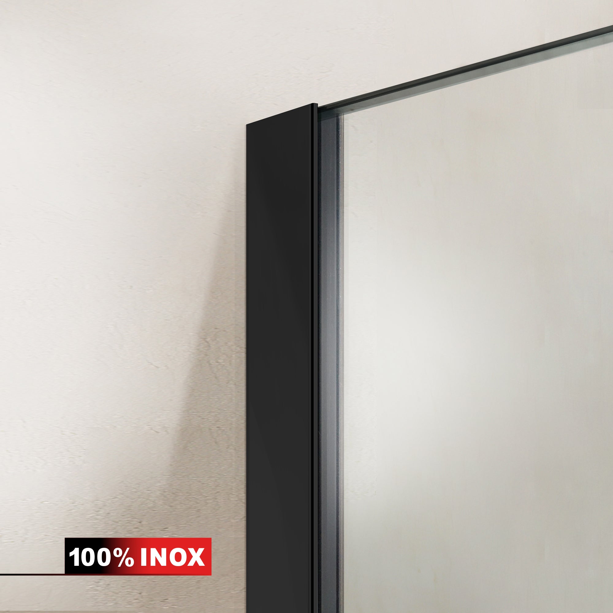 Shower enclosure with swing door #Clear