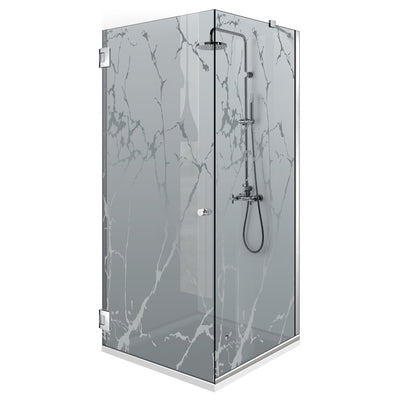 Shower enclosure with swing door #Grey