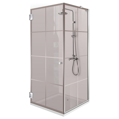 Cabina dus cu usa batanta #Bronz