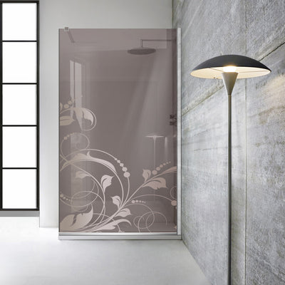 Paravan dus Walk-in, Perete dus  Inox, #Bronz #Bronz