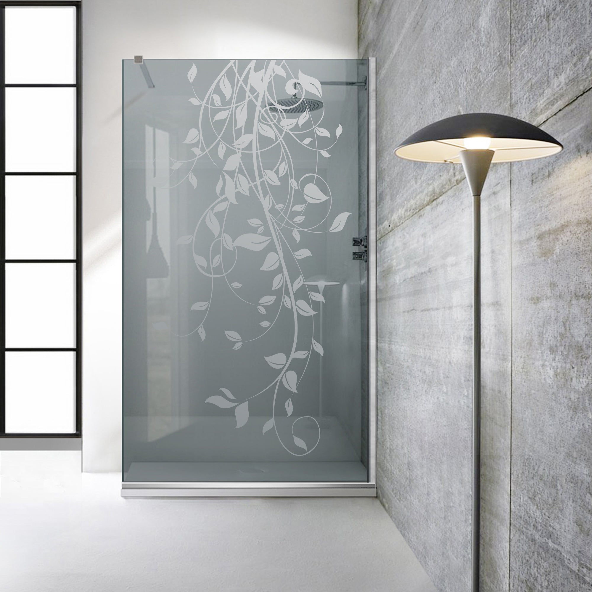 Paravan dus Walk-in, Perete dus  Inox, #Gri #Szürke