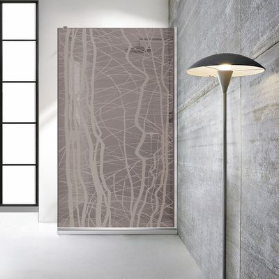 Paravan dus Walk-in, Perete dus  Inox, #Bronz #Bronz