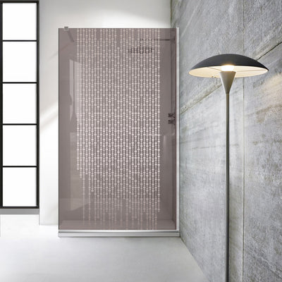 Paravan dus Walk-in, Perete dus  Inox, #Bronz #Bronz